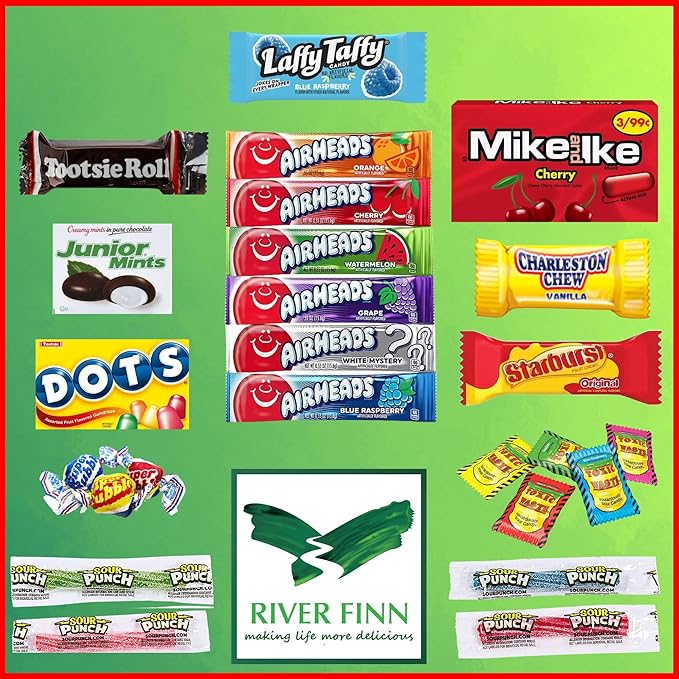 RiverFinn Ultimate Classic Variety Pack – Bulk Mix of Fun Size Treats Individually Wrapped Minis for Parties Parades Pinatas &amp Events (Summer Mix 4 lbs)