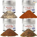 BBQ Pit Master Collection | 4 Gourmet Seasonings &amp Spice Rubs | All Natural Mon GMO | Hand Crafted in Small Batches | Made in USA | Sustainably Sourced Ultra Premium Spices | GLP-1 Friendly | Ma