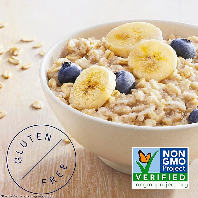 Quaker Instant Oatmeal Gluten Free Original Breakfast Cereal 1.23oz -10 count (Pack of 6 )