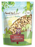 Food to Live Pistachios Roasted and Salted 4 Pounds — California Dry Roasted Pistachios with Sea Salt In Shell Kosher Vegan Superfood Bulk