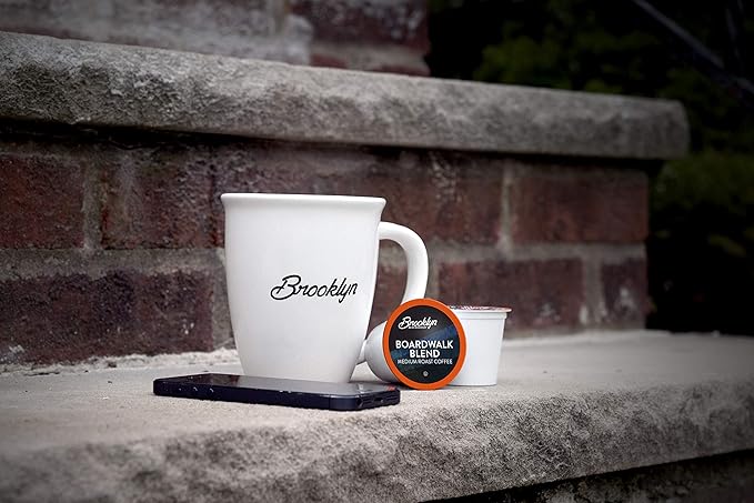 Brooklyn Beans Boardwalk Blend Gourmet Coffee Pods - Compatible with Keurig K Cup Brewers Including 2.0 Machines 40 Count Smooth and Rich Medium Raost