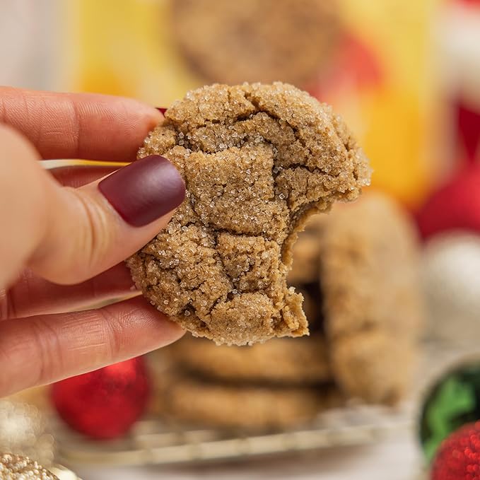 Autumn Sons Baking Co. Soft Ginger Snap Gluten Free Cookie Mix. Special Edition. Fall &amp Winter Baking. Christmas Cookies Vegan Plant Based. Dairy Soy &amp Nut Free. Top 9 Allergen Free. 9.2 oz