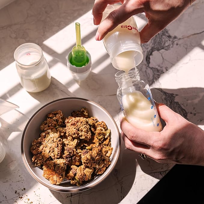 The Hampton Grocer Lacnola Lactation Granola 2 pack - Healthy Granola for Breastfeeding Moms to Increase Milk Supply | Made from a Galactagogue Superfood Blend with Oats Flax Moringa Almonds Pump