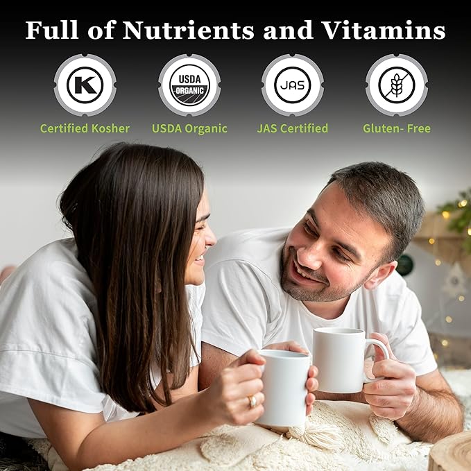 DoMatcha - Organic Ceremonial Green Tea Matcha Powder Natural Source of Antioxidants Caffeine and L-Theanine Promotes Focus and Relaxation Kosher 75 Servings (2.82 oz)
