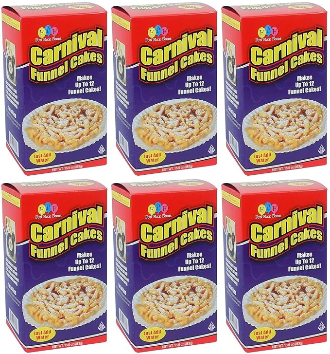 Fun Pack Foods - Funnel Cake Mix - 6/13.5oz - (81oz. Value Pack Case)