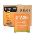 Stash Tea Ginger Peach Green Tea &amp Matcha Blend Box of 100 Tea Bags (Packaging May Vary)