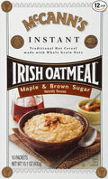 McCann’s Instant Irish Oatmeal Maple Brown Sugar 10 Packets (Pack of 12)