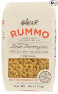 Rummo Elbows Pasta N.160 - Elbow Macaroni Noodles Elbow Noodles Durum Wheat Italian Psta Dry Psta - 16 Ounce (Pack of 12)