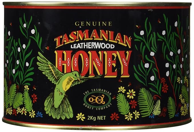 Tasmanian Leatherwood RAW HONEY | 4.4 Pounds | Pure | Unheated | Unfiltered | Unpasteurized | Hand-Crafted | Product of Australia | Bio-Active Compounds |