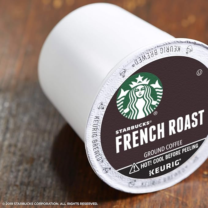 Starbucks K-Cup Coffee Pods - Dark Roast French Roast and Italian Roast for Keurig Brewers