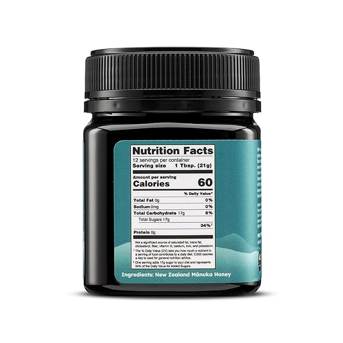 Melora Raw Manuka Honey from New Zealand | UMF 10+ | MGO 265+ | 8.8 Oz Jar | Safe for Skin Care | Edible &amp Healthy Sugar Alternative | Traceable from Hive to Hand Manuka Honey