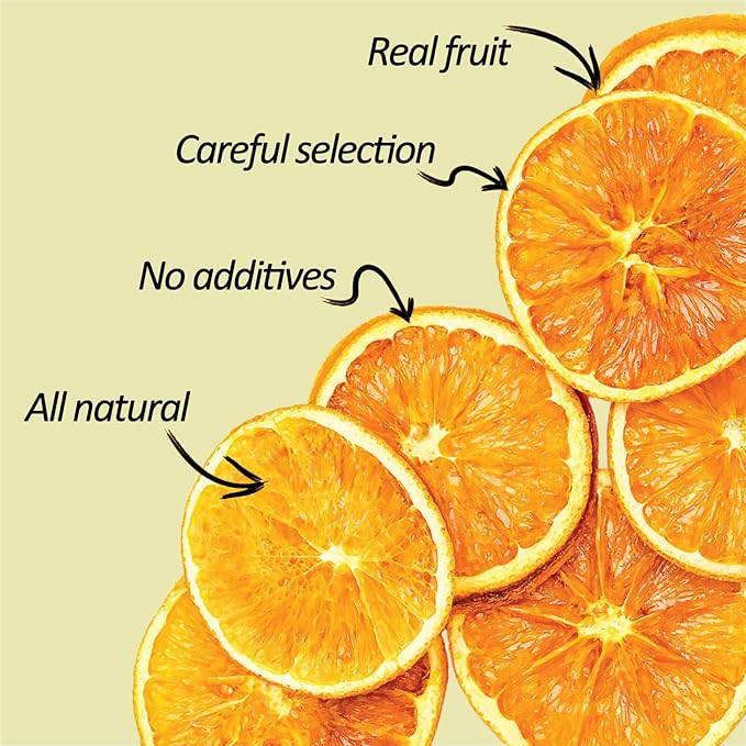 Dried Dehydrated Orange Slices Dried Oranges for Cocktails Decoration Christmas Tree Crafts Sugar Free Fruit Slices Fruit Tea 350g