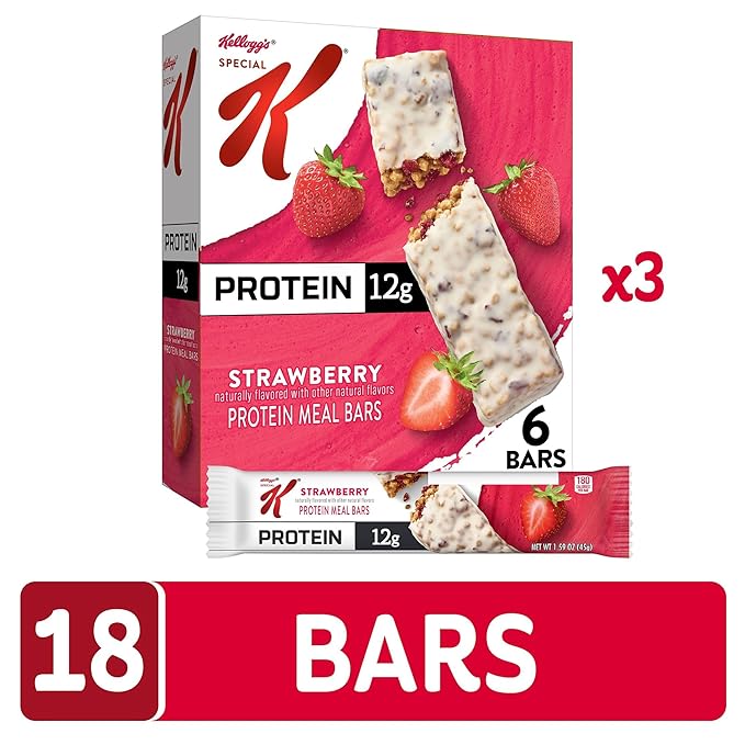 Special K Protein Meal Bars 12g Protein Meal Replacement Strawberry (3 Boxes)
