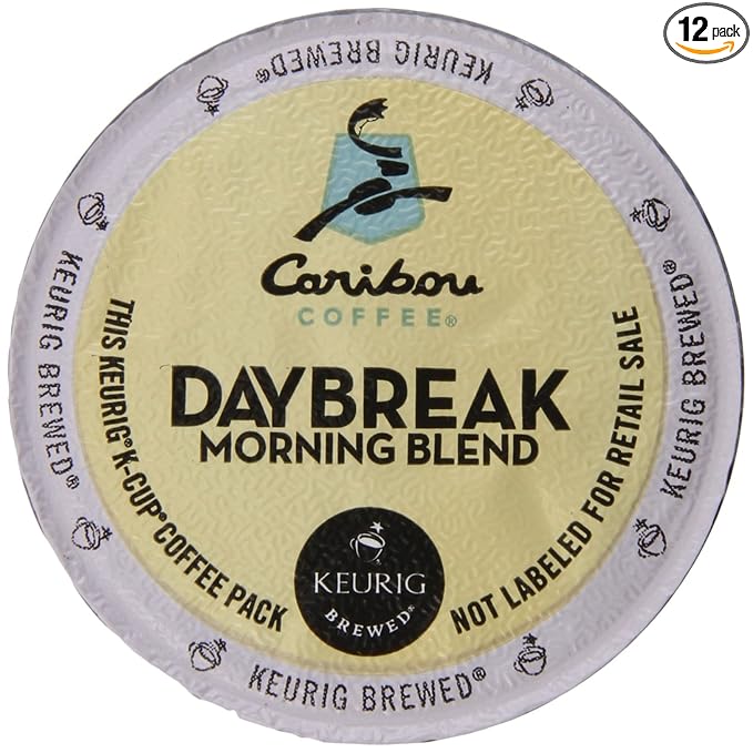 Caribou Coffee Daybreak Morning Blend K-Cups For Keurig K-Cup Brewers 12-Coun