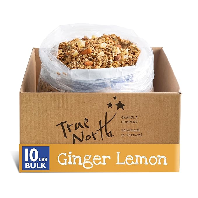 True North Granola – Ginger Lemon Granola with Pineapple and Almonds Gluten Free Vegan All Natural and Non-GMO Bulk Bag 10 lb.