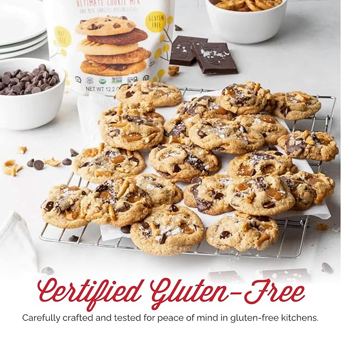 Otto's Naturals Grain-Free Ultimate Cookie Mix 12.2 Oz. 6 Pack Top 9 Allergen-Free Versatile for Classic Baked Treats Made with Organic Cassava Flour Gluten Free Non-GMO Vegan Plant-Based