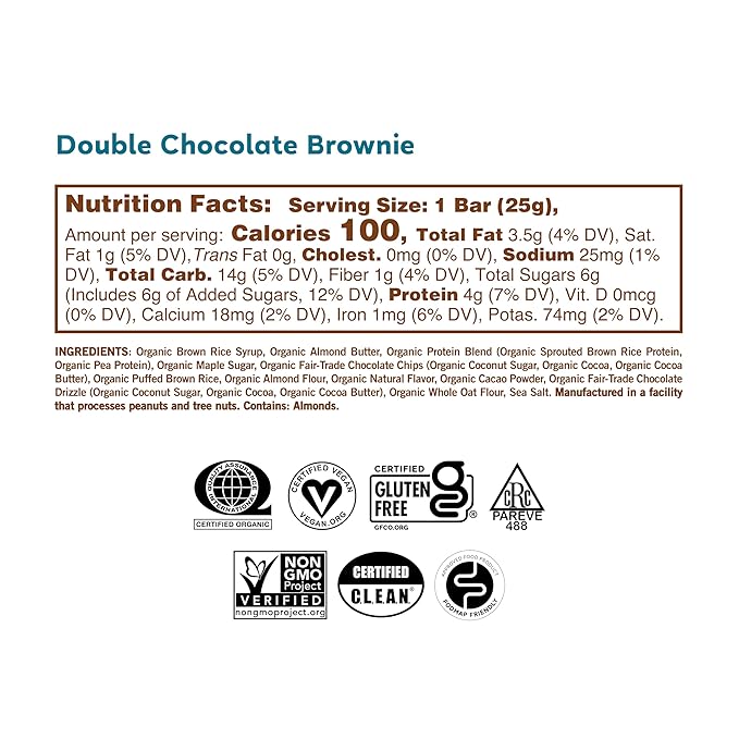 GoMacro MacroBar Organic Vegan Protein Bars - Mint Chocolate Chip &amp Oatmeal Chocolate Chip (2.3 Ounce Bars 12 Count) (Pack of 2)