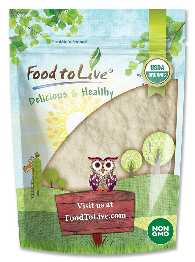 Food to Live Organic Apple Juice Powder 5 Pounds - Non-GMO Unsulfured Raw Vegan Bulk Great for Juices Smoothies Yogurts and Instant Breakfast Drinks Contains Maltodextrin No Sulphites
