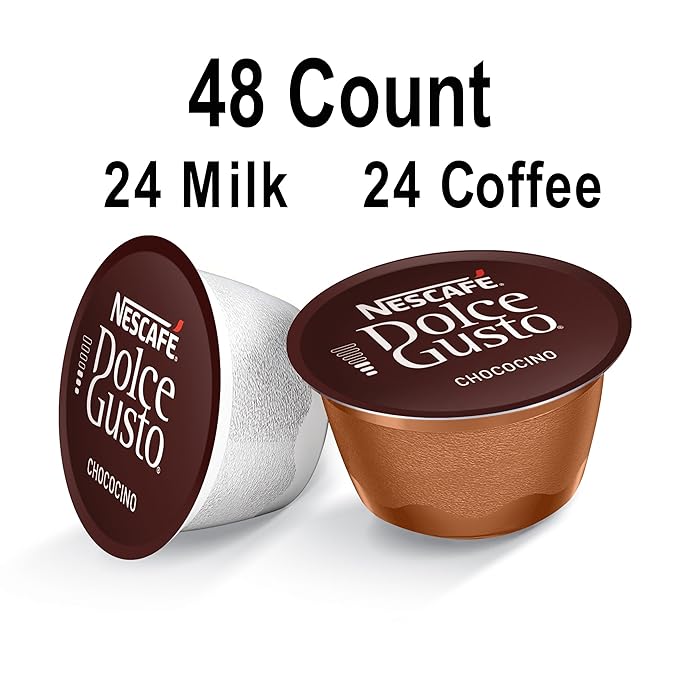 NESCAFÉ Dolce Gusto Coffee Capsules Chococino 48 Single Serve Pods (Makes 24 Specialty Cups)