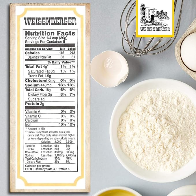 Weisenberger Biscuit Mix - Southern Style Buttermilk Biscuit Mix - Made From Non-GMO Soft Red Wheat - Traditional Old Fashioned Recipe - 5.5 Oz Pack of 12