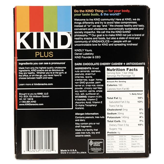 KND17250 - Plus Nutrition Boost Bar