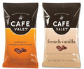 Cafe Valet Single Serve Individually Wrapped Coffee Packs Regular Dark Roast and French Vanilla 100% Arabica Coffee 168 Count