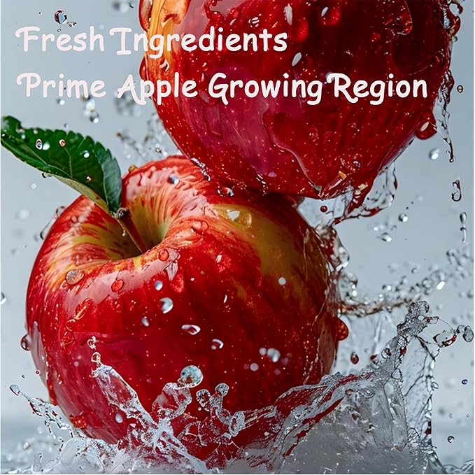 DGYLHBJ Freeze Dried Peeled Apple Slices Fuji Apple 7.05oz/200g 100% Natural Apple Crisps Snack No Added Sugar No Additives Vegan Gluten Free