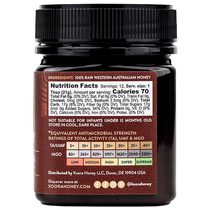 Bundle of Jarrah Honey TA 35+ and Marri Honey TA 25+ (MGO 2000+ and MGO 1197+ Manuka Honey Equivalent)