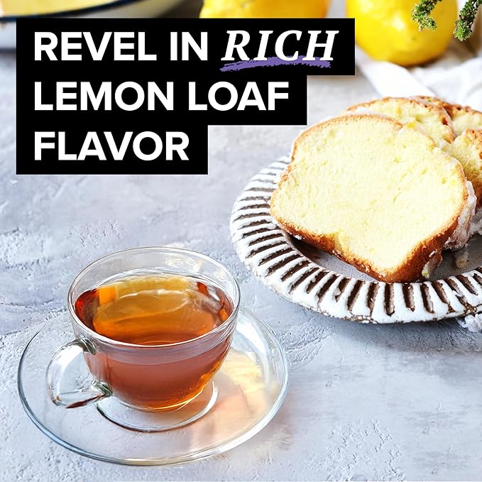 TAZO Dessert Delights Glazed Lemon Loaf Herbal Tea Bags Aromatic Blend Caffeine-Free 90 Total Tea Bags (15ct - Pack of 6)