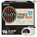 Tully's Coffee French Roast Decaf Keurig Single-Serve K-Cup Pods Dark Roast 96 Count