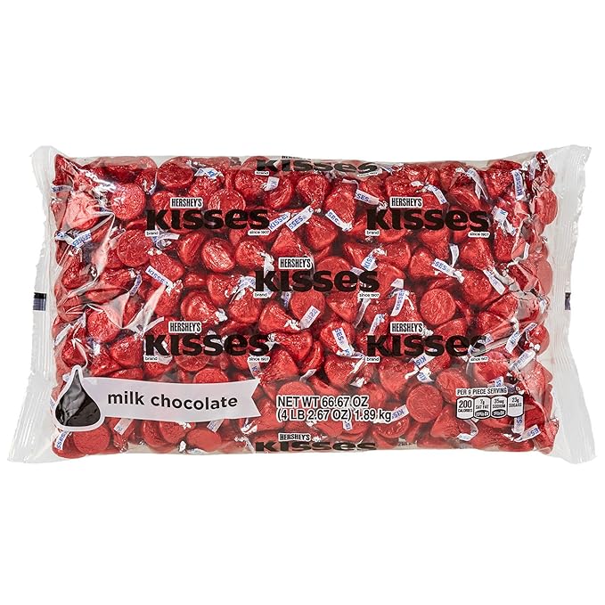 HERSHEY'S KISSES Milk Chocolate Candy Bulk Bag 66.67 oz