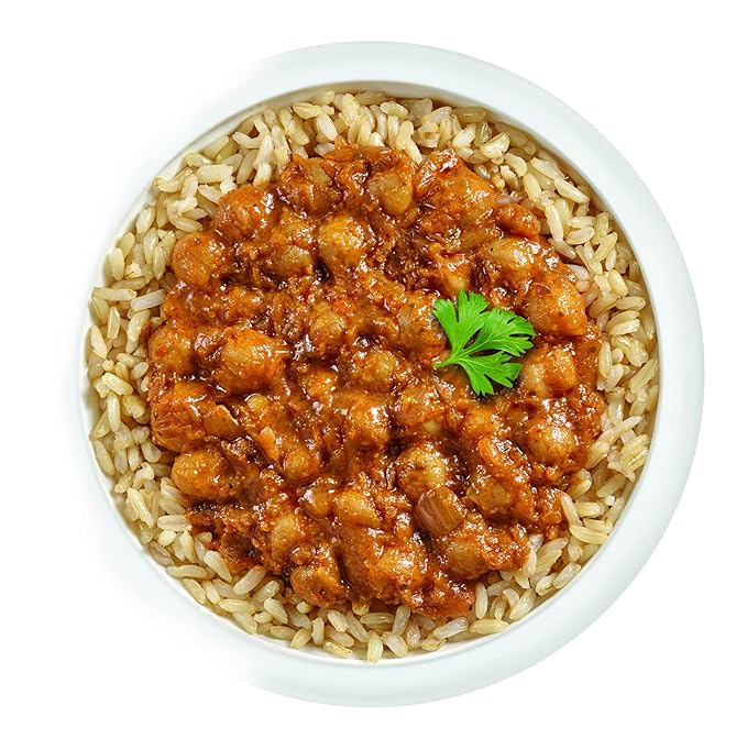 Tasty Bite Indian Style Chickpeas &amp Rice Bowl 8.8 Ounce Pack of 6 Ready to Eat Organic Brown Rice Microwaveable Vegan
