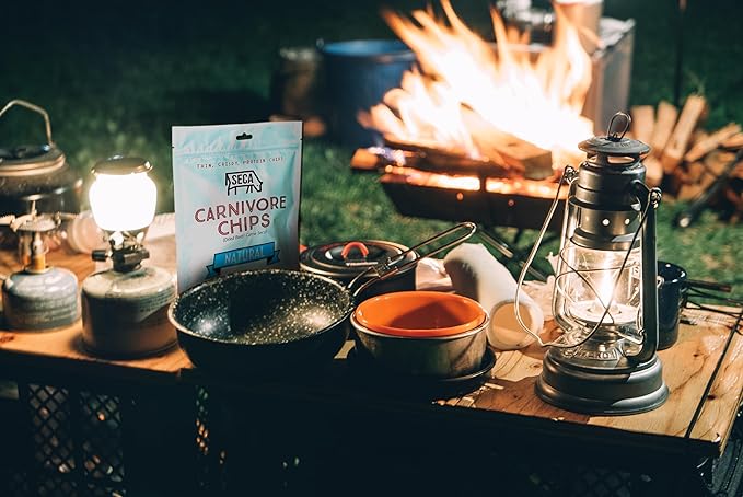 SECA - Carnivore Chips - 1lb bag Natural Grass fed Beef and Salt Carne Seca- Keto Carnivore Paleo 1 pound bag