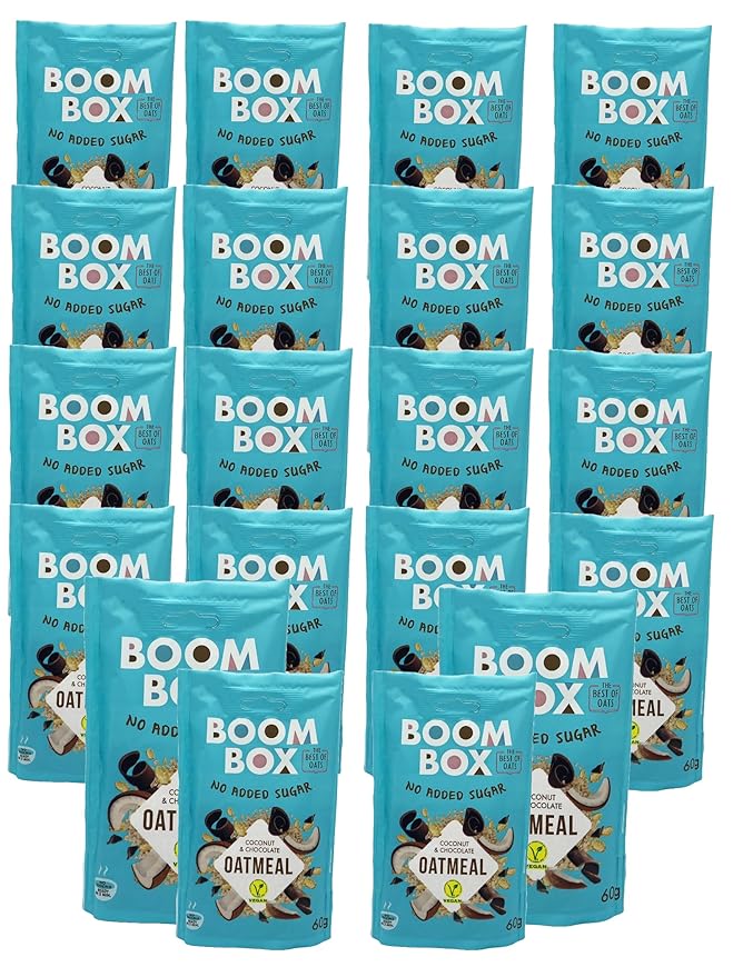 BOOM BOX High Protein Chocolate Oat Granola - 300g Energizing and Indulgent Breakfast (60G coconut/chocolate)