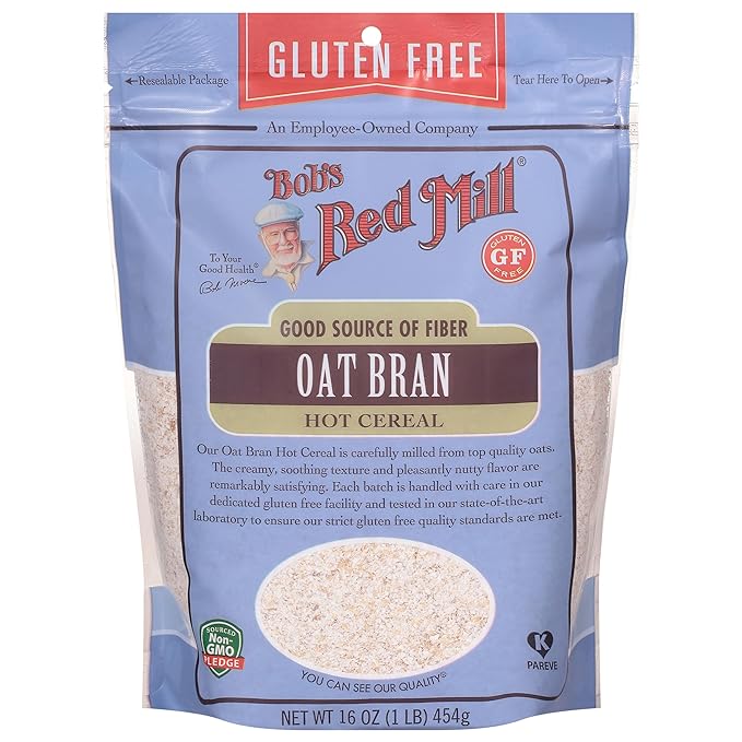 Bob's Red Mill Gluten Free Oat Bran 16-ounce (Pack of 4)