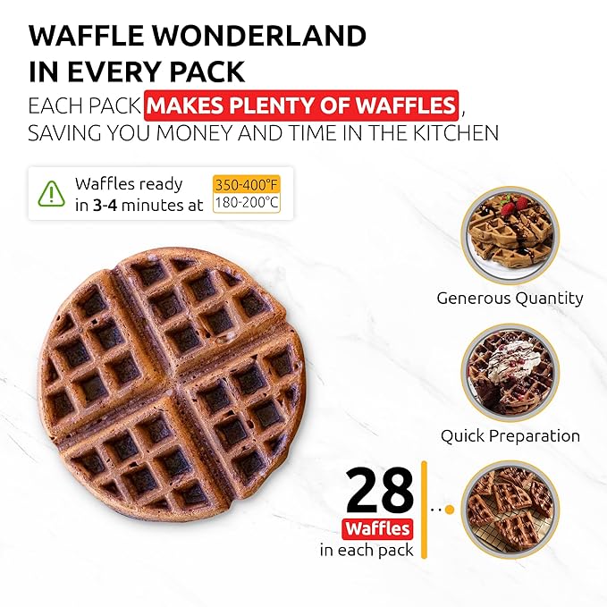 OldSoul Professional Belgian Waffle Mix | GLUTEN FREE &amp VEGAN | 5 Lbs | Crispy | Chocolate Flavour | 28 Waffles (5 Lbs Gluten Free &amp Vegan)