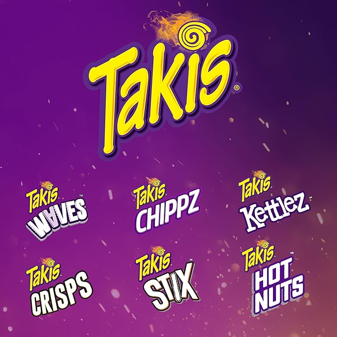 Takis Fuego Hot Nuts 12 pc / 3.2 oz Snack Size Box Hot Chili Pepper &amp Lime Flavored Extreme Spicy Double-Crunch Peanuts