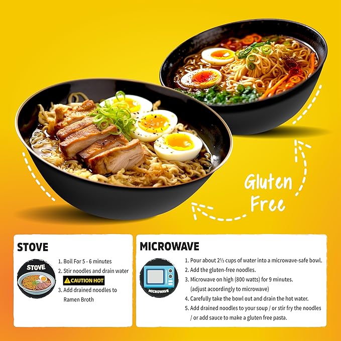 Gluten free low sodium ramen noodles (10 packs) and dried ramen toppings (5.83oz mixed vegetables) Dried vegetables for ramen add ins topper rich ramen flavor