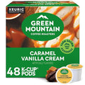 Green Mountain Coffee Roasters Caramel Vanilla Cream Single-Serve Keurig K-Cup Pods Flavored Light Roast Coffee Pods 48 Count