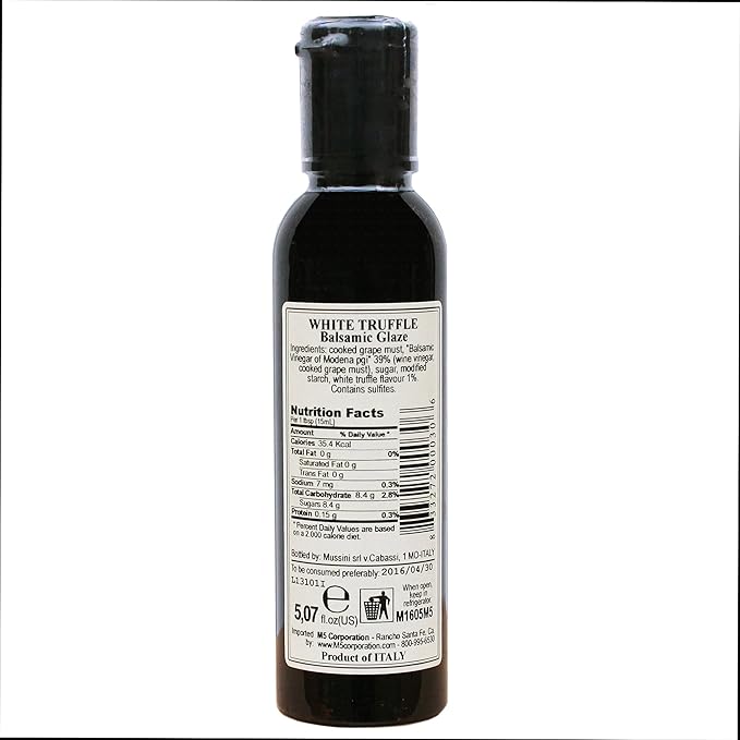 Mussini Crema Tartufo Balsamic Glaze with Truffle 5.07-Ounce Bottles (Pack of 2)