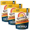 GrandyOats Gluten Free Granola (Certified Organic Paleo Friendly Non-GMO Grain Free Low Carb and Low Sugar) Original Coconola 27 Oz