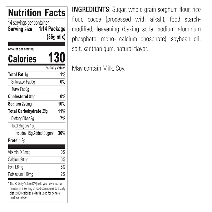 Krusteaz Gluten Free Chocolate Cake Mix No Artificial Flavors Colors or Preservatives 18 Ounce(Pack of 4)