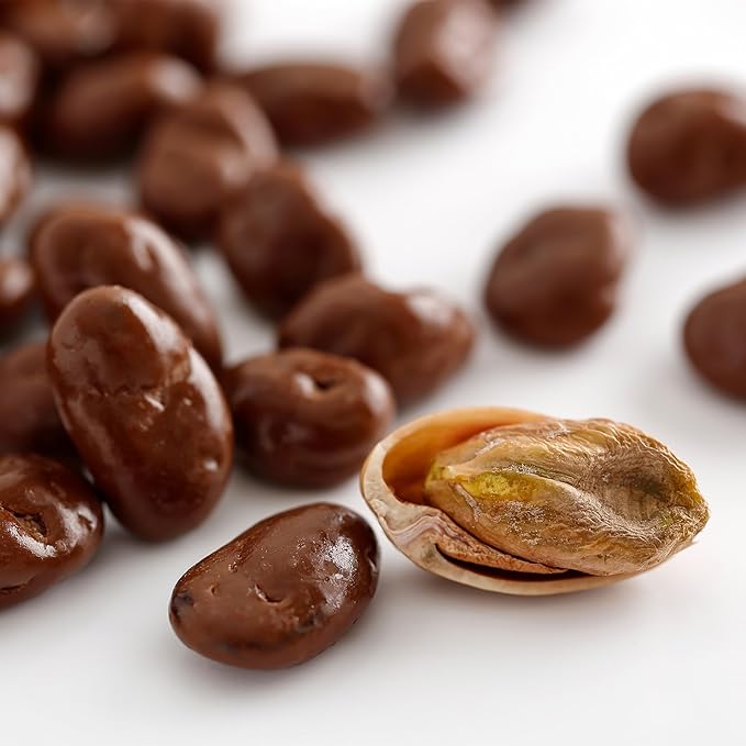 Yupik Milk Chocolate Covered Pistachios 1.1 lb (17.6 oz) Fine Milk Chocolate Roasted Nuts Decadent Pistachios Dipped in Chocolate Creamy &amp Delicious Snack Perfect for Sharing &amp Gifting