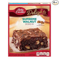 Betty Crocker Delights Brownie Mix Supreme Walnut 16.5 oz (Pack of 4)