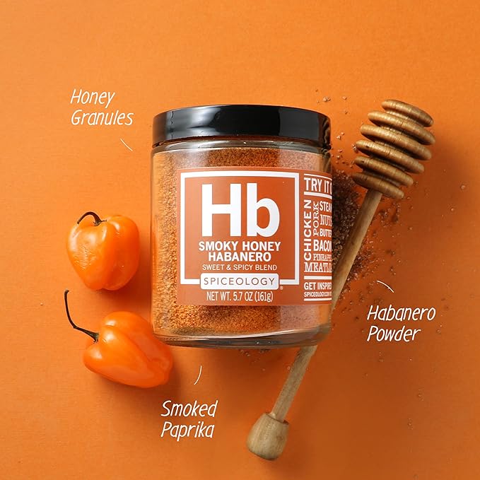 Spiceology – Sweet Heat Bundle – Smoky Honey Habanero &amp Maui Wowee – BBQ Rub &amp Seasoning Set for Chicken Pork Beef Steak Seafood &amp Veggies – Sweet &amp Spicy Grill Essentials