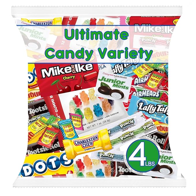 RiverFinn Ultimate Classic Variety Pack – Bulk Mix of Fun Size Treats Individually Wrapped Minis for Parties Parades Pinatas &amp Events (Summer Mix 4 lbs)