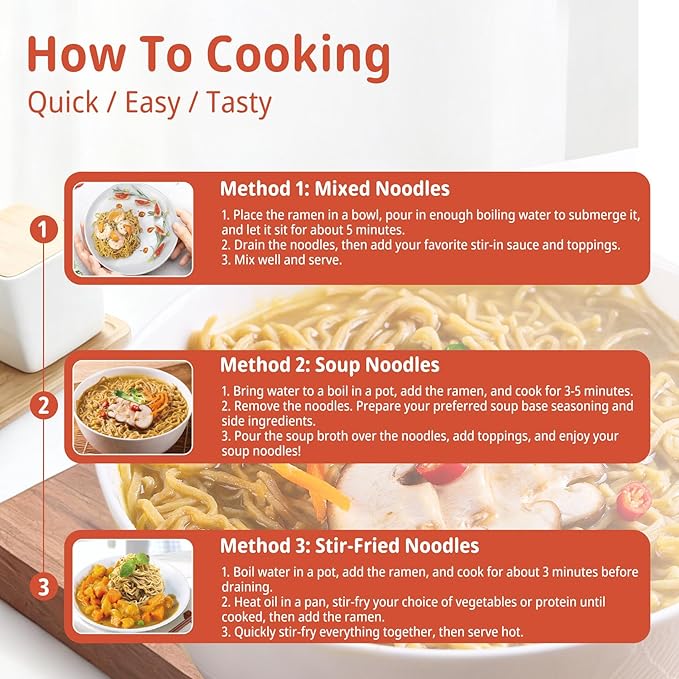 VOLO VERO High Protein (32g) Instant Ramen Soup Cup Variety Flavor 6-Pack and High Protein (30g) Ramen Noodles Plain 8 PackLow Fat Non-Fried Non-GMO Egg &amp Dairy Free