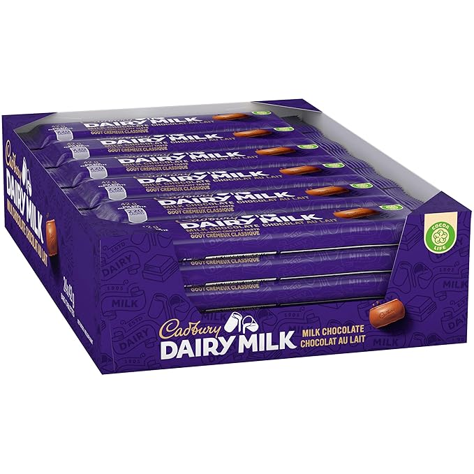 Cadbury Cholocate Bar Regular Size 42g/Bar (Dairy Milk Milk Chocolate 24 Packs)