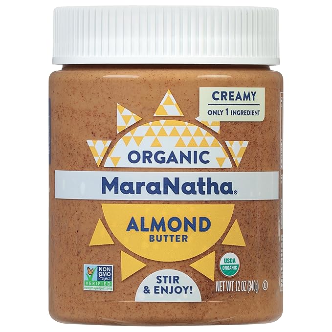 MaraNatha Organic Creamy Roasted Almond Butter 12 Ounce Jar