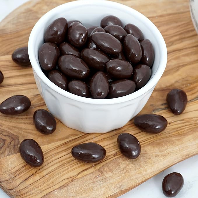 Dark Chocolate Covered Almonds 2 Pound Bulk Bag Chocolate Covered Nuts The Hampton Popcorn &amp Candy Company